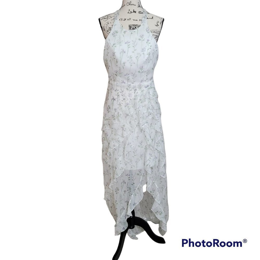 NWT Iorane Floral Halter Maxi Dress - Size Medium